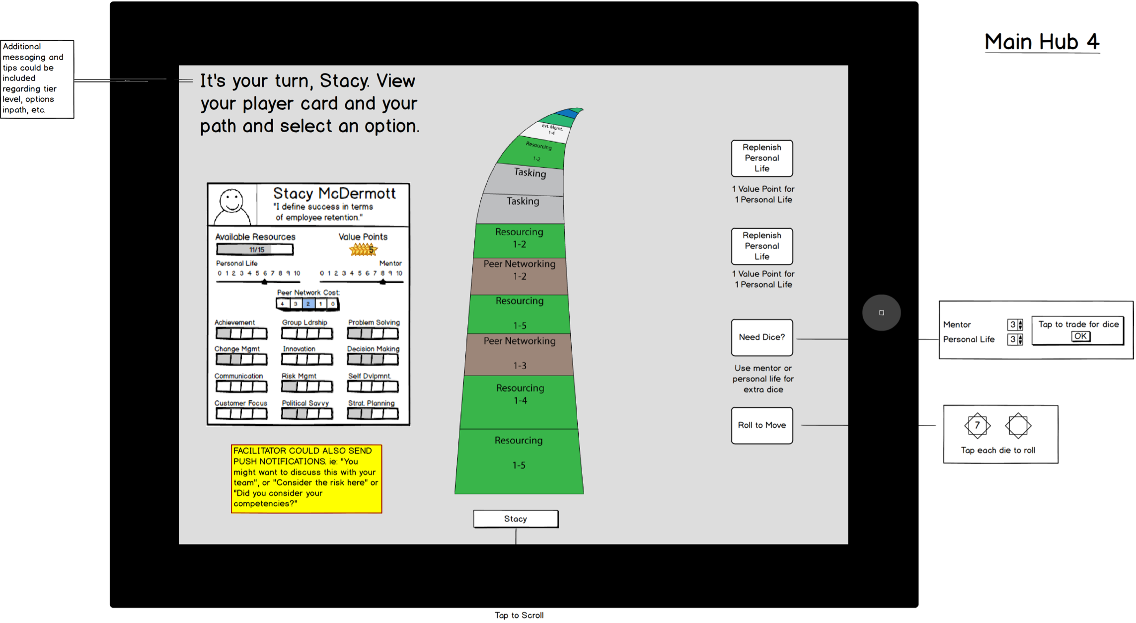 Low-fidelity wireframe